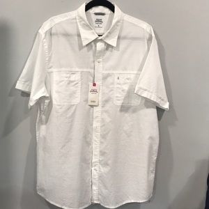 Izod White button Down shirt